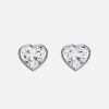 Heart Shaped Diamond Earrings